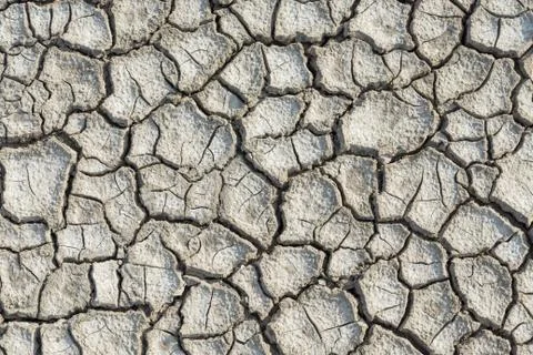 Dry soil pattern texture global warming Stock Photos