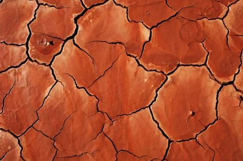 Dry soil in Rudall River area, Western Australia Stock Photos