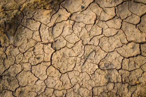 Dry soil texture background Stock Photos