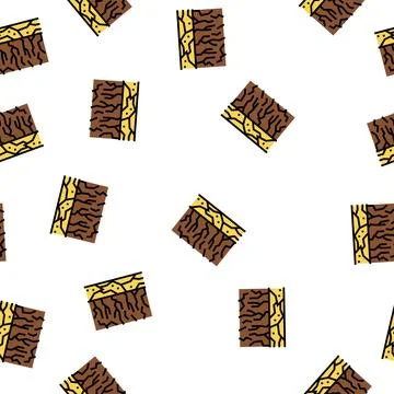 Dry soil vector seamless pattern Stock Illustration