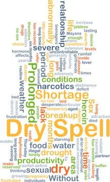 Dry spell background concept Stock Illustration