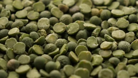 Dry Split Green Peas Stock Footage 252985827