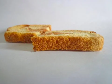 Dry sponge cake Stock Photos