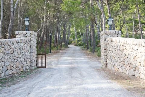 Dry stone gates Stock Photos