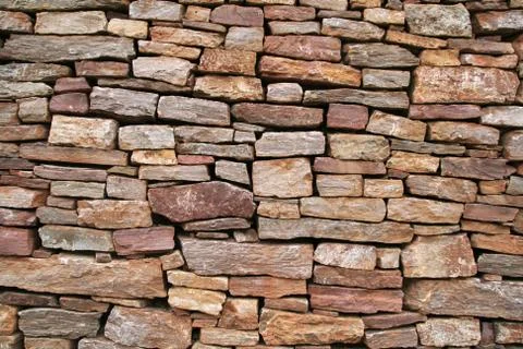 Dry stone wall Stock Photos