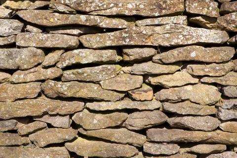 Dry stone wall Stock Photos