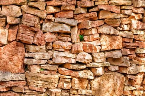 Dry stone wall Foto stock