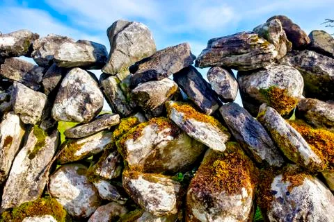 Dry stone wall Stock Photos