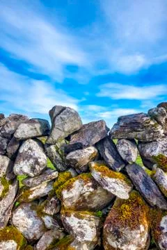 Dry stone wall Stock Photos