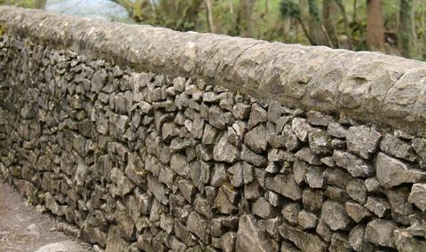 Dry Stone Wall. Stock Photos
