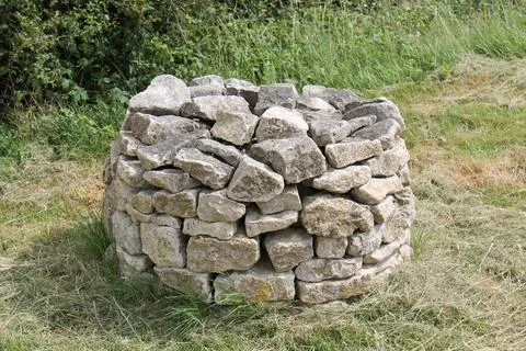 Dry Stone Wall. Stock Photos