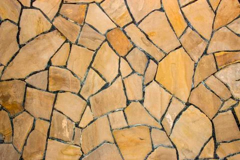 Dry stone wall texture background Stock Photos