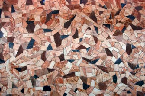 Dry stone wall texture background Stock Photos