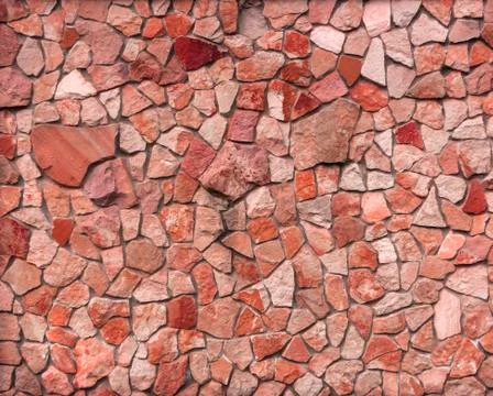 Dry stone wall texture background Stock Photos