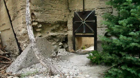 Dry streambed dam Vídeos de archivo 26035844