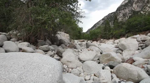 Dry streambed pan Vídeos de archivo 26035843