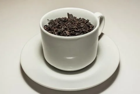 Dry tea in cup 写真素材