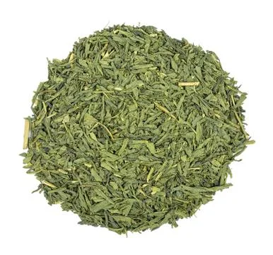 Dry tea leaf isolated on white background Stock Photos