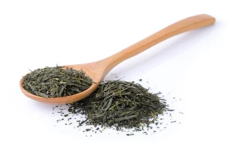 Dry tea on white background Stock Photos
