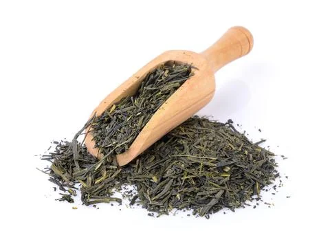 Dry tea on white background Stock Photos