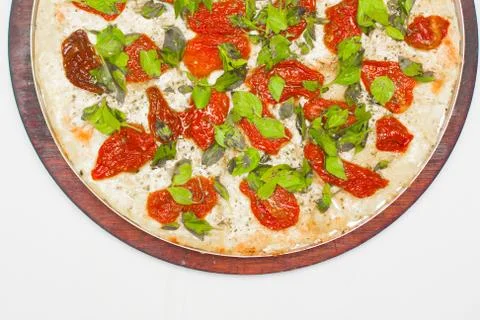 Dry Tomatoes Pizza Stock Photos