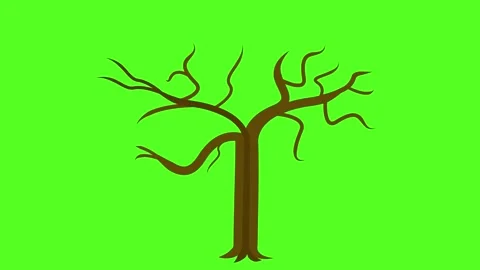 Dry tree animation Video stock 274307069