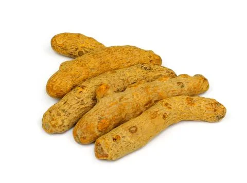 Dry turmeric Stock Photos