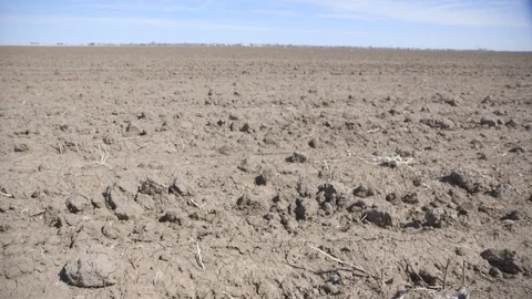 Dry undeveloped farm land Stock Footage 104894583