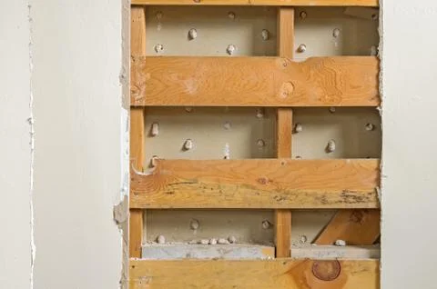 Dry wall removal Stock Photos