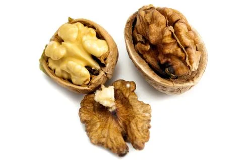 Dry walnuts Stock Photos