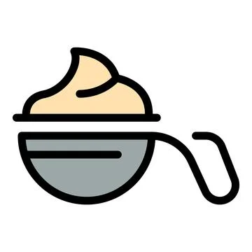 Dry wasabi icon vector flat Stock Illustration