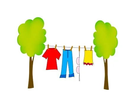 Dry washing Stock Illustration