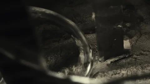 Dry yeast and flour blending in large bowl of industrial dough mixer. Stock-Footage 341657036