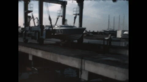 Drydock Launch 1967 Stock Footage 150230644