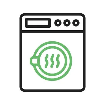 Dryer icon vector image. Illustrazione stock