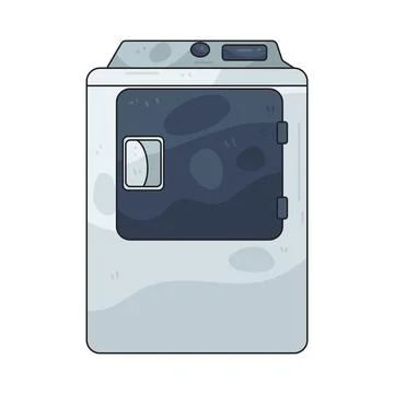 Dryer machine illustration Stock Illustration