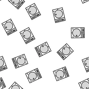 Dryer machine vector seamless pattern 스톡 일러스트