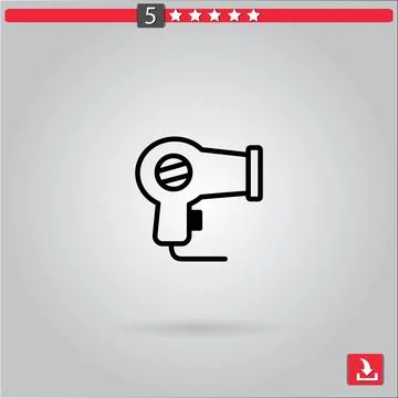 Dryer vector icon Stock Illustration
