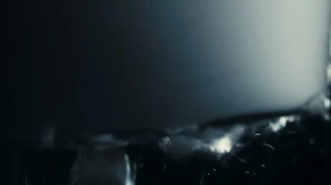 Dryice Bubbeling In Water Stock Footage 68412329