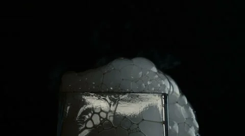 Dryice &amp;Coffee Bubbles Video stock 68411727