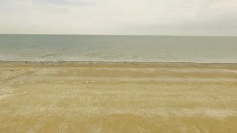 The drying up Aral Sea still has water Stock Footage 243090296