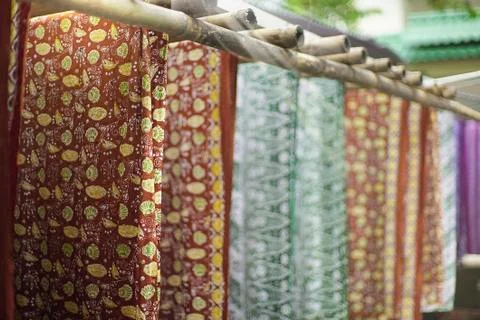 Drying Batik Stock Photos