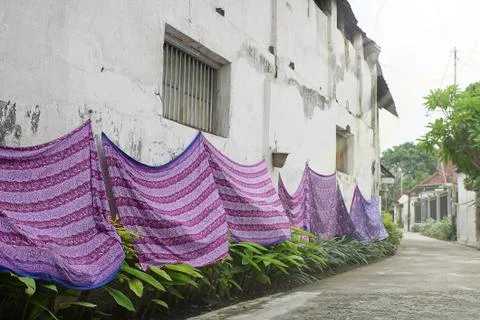 Drying Batik Stock Photos