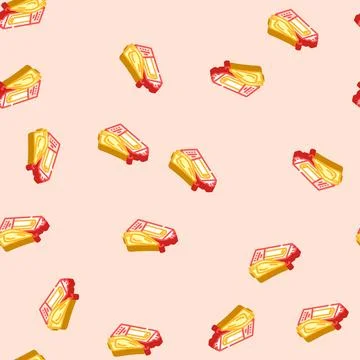 Drying chamois car care isometric icon seamless pattern Stock Illustration