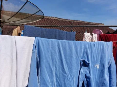 Drying clothes Foto stock