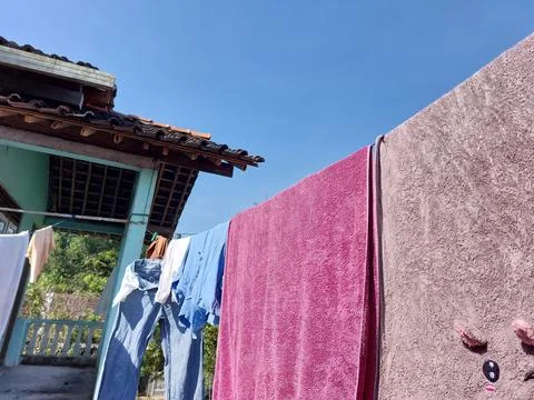 Drying clothes Stock-Fotos