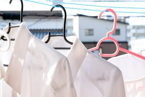 Drying clothes in the sun Fotos Stock