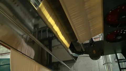 Drying the filaments. Production of textiles. Stock Footage 81213665