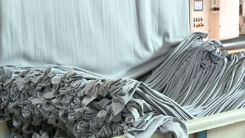 Drying the filaments. Production of textiles. Stock Footage 81215671
