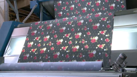 Drying the filaments. Production of textiles. Stock Footage 85934418